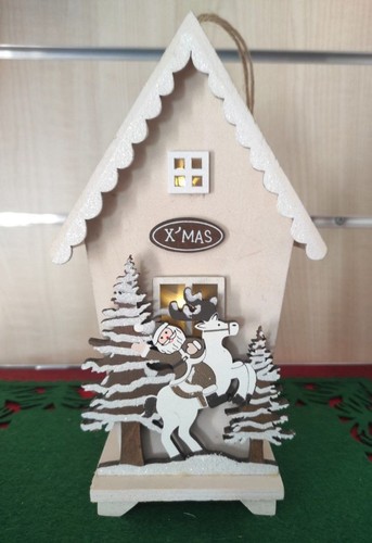Casetta legno babbo - in, di
