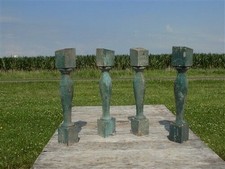 4 Balusters Green Wood