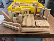 Set Costruzioni Blocchi Legno